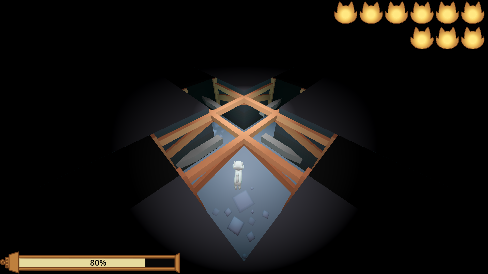9 Lives screenshot of 4-way corridor